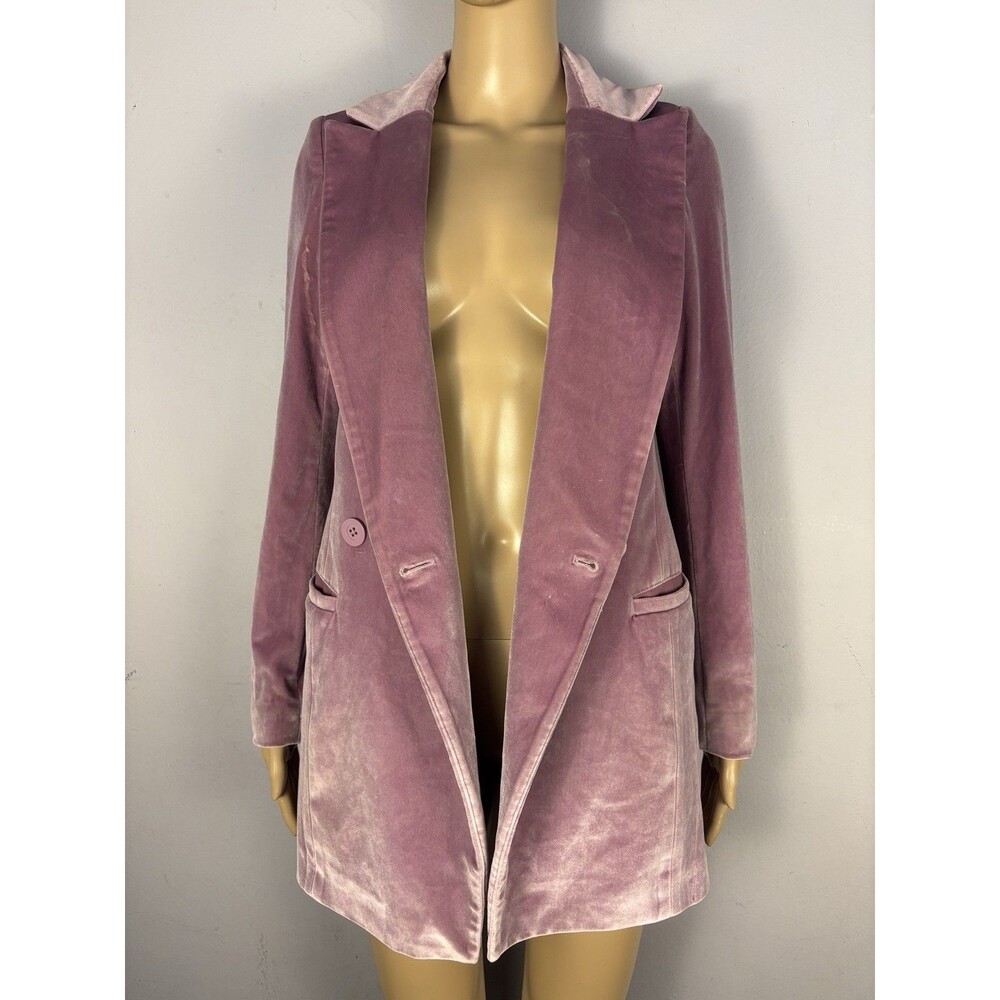 Wildfang Velvet Blazer Women’s Size XS Mauve
